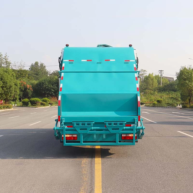 Dongfeng 4×2 18cbm Compressed Garbage Truck Back Image