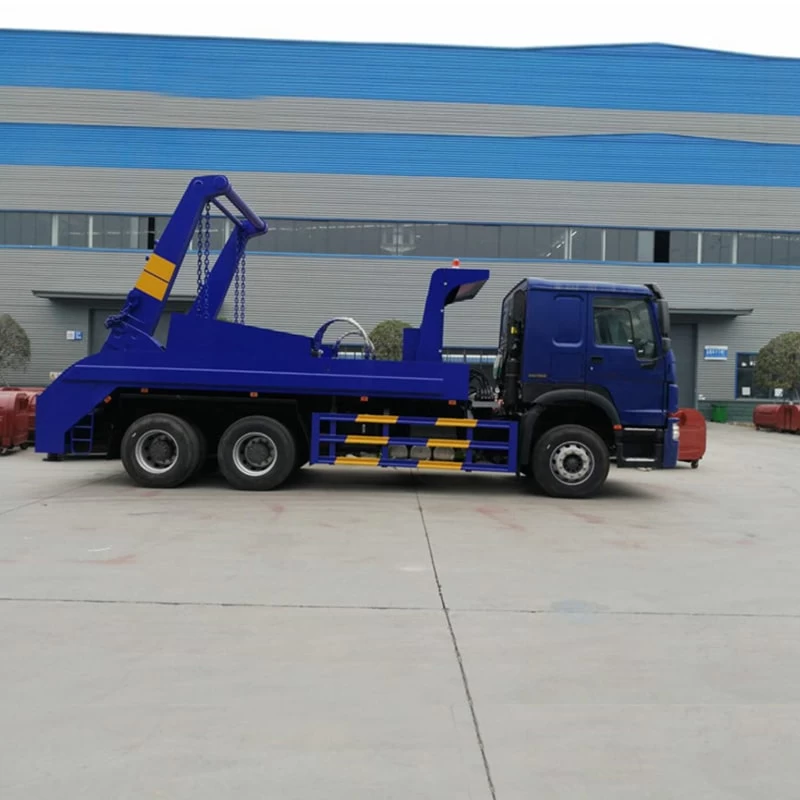 SINOTRUCK HOWO 20/18 CBM Swing Arm Garbage Collection Truck Front Side View
