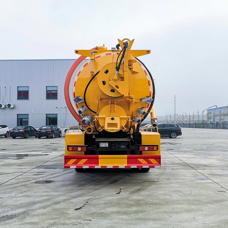 SHACMAN 6*4 22 cbm cleaning sewage suction tank truck Back Image
