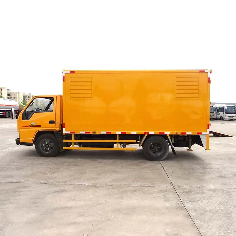 JMC 80kw outdoor night lighting mobile generator truck Front Side View