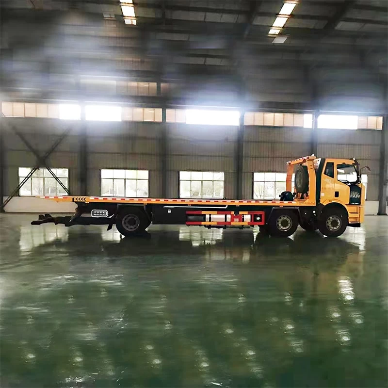 FAW 6x4 15ton road rescue wrecker truck Front Side View