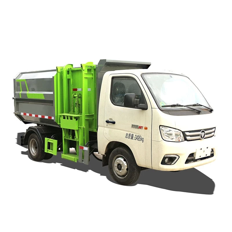 Foton 5 cubic automated side loader dump garbage truck Thumbnail 