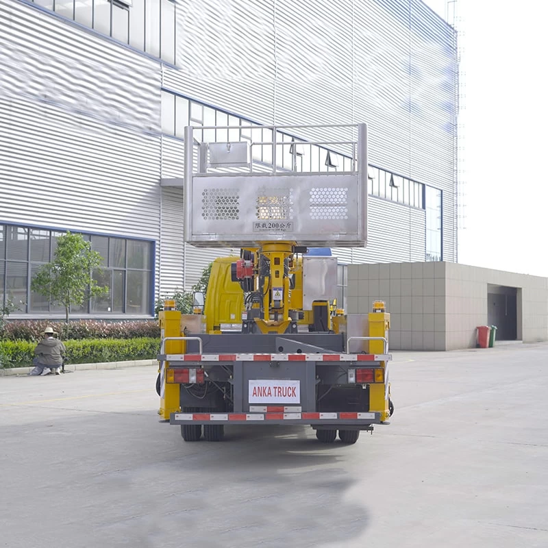 ISUZU new or used 4*2 28 meters boom lift aerial work truck Back Image