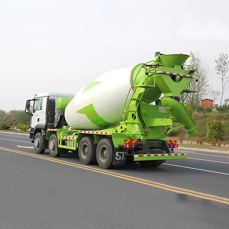 HOWO 8 m3 volumetric concrete mixer truck for sale Oblique Back Plot

