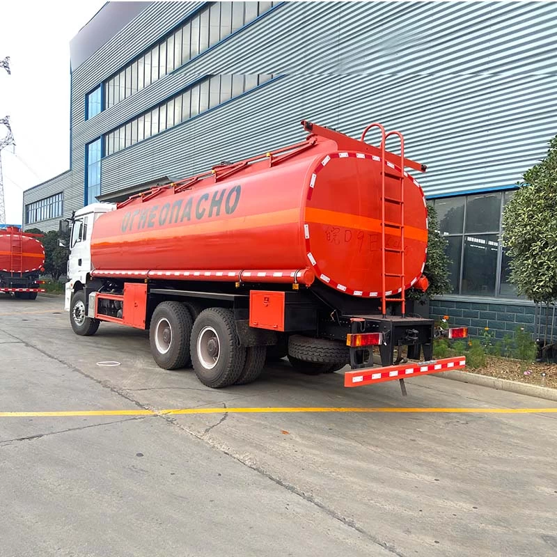 Shacman 25m3 Fuel Delivery Truck 6x4 Oil Tank Truck Oblique Back Plot