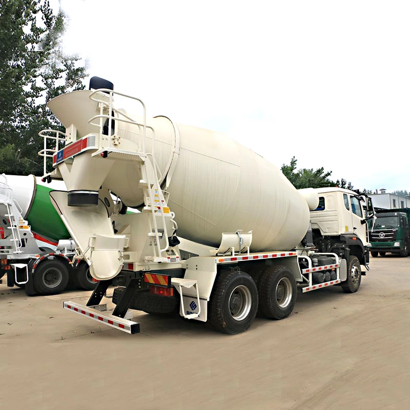HOWO 6*4 5cbm lightweight mobile concrete mixer truck Oblique Back Plot
