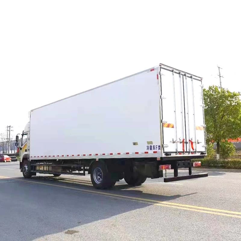 Foton 9.6m 10 ton Refrigerated Van And Truck For Sale Oblique Back Plot
