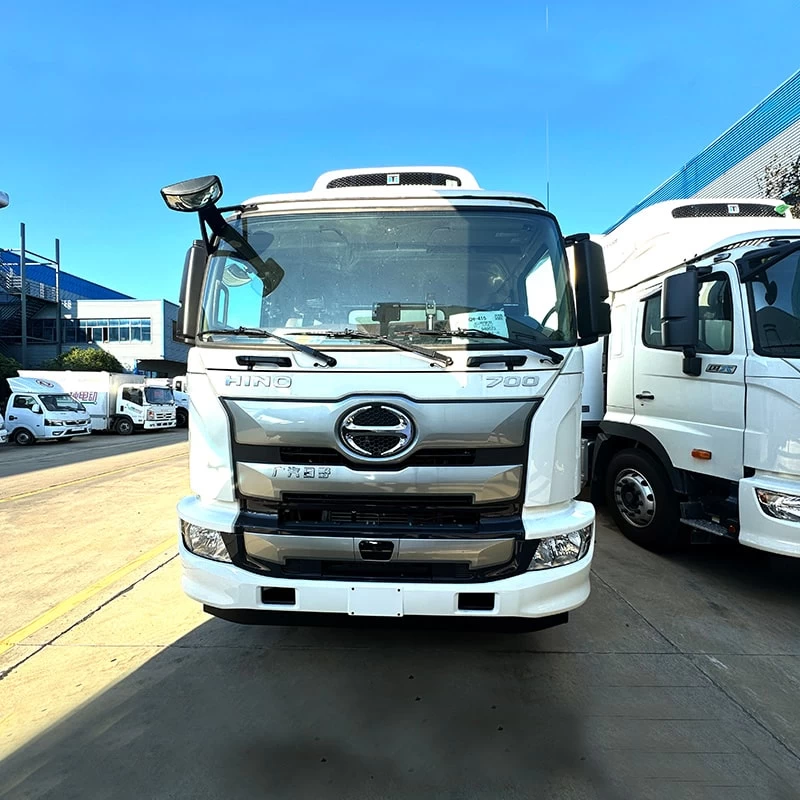Japan Hino 10 Ton 12 Ton Freezer Regrigerated Truck for Sale Front View