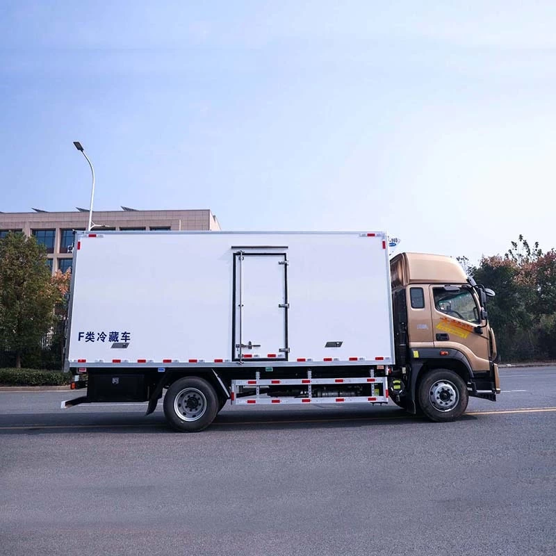 Foton 4x2 10 ton light duty refrigerated truck for sale Front Side View
