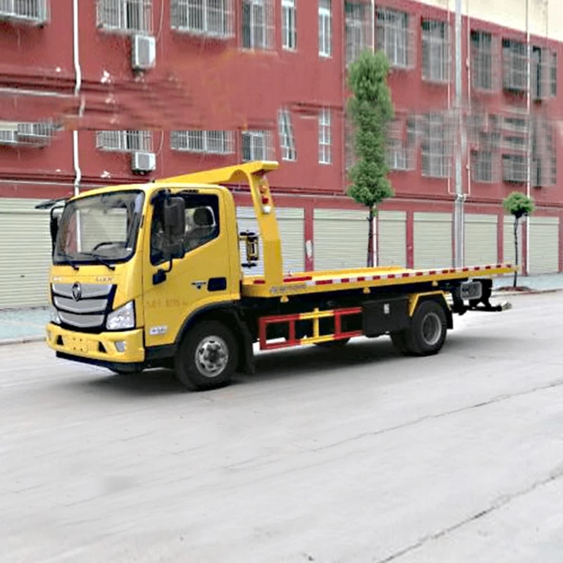 FOTON 4x2 4 ton Wrecker Tow Truck With high quality Oblique Front View