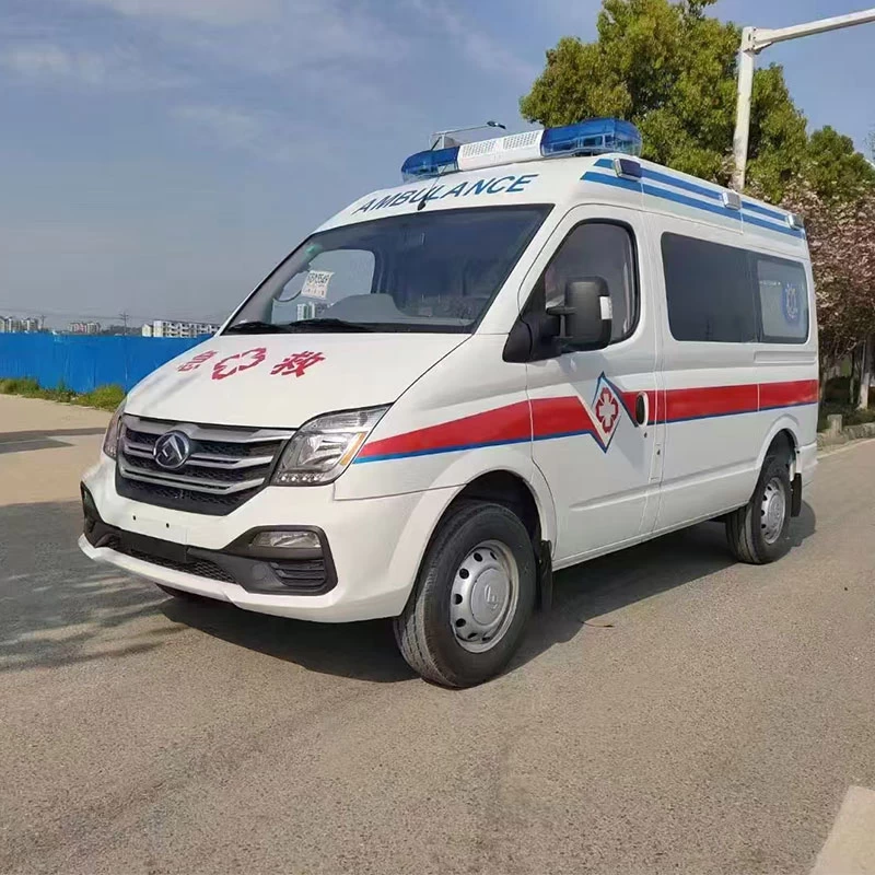 Maxus Ward Type Ambulance Vehicle Emergency Rescue for Sale Oblique Front View