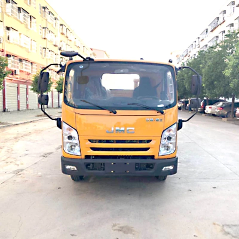 JMC 5 ton flatbed road wrecker tow truck Front View