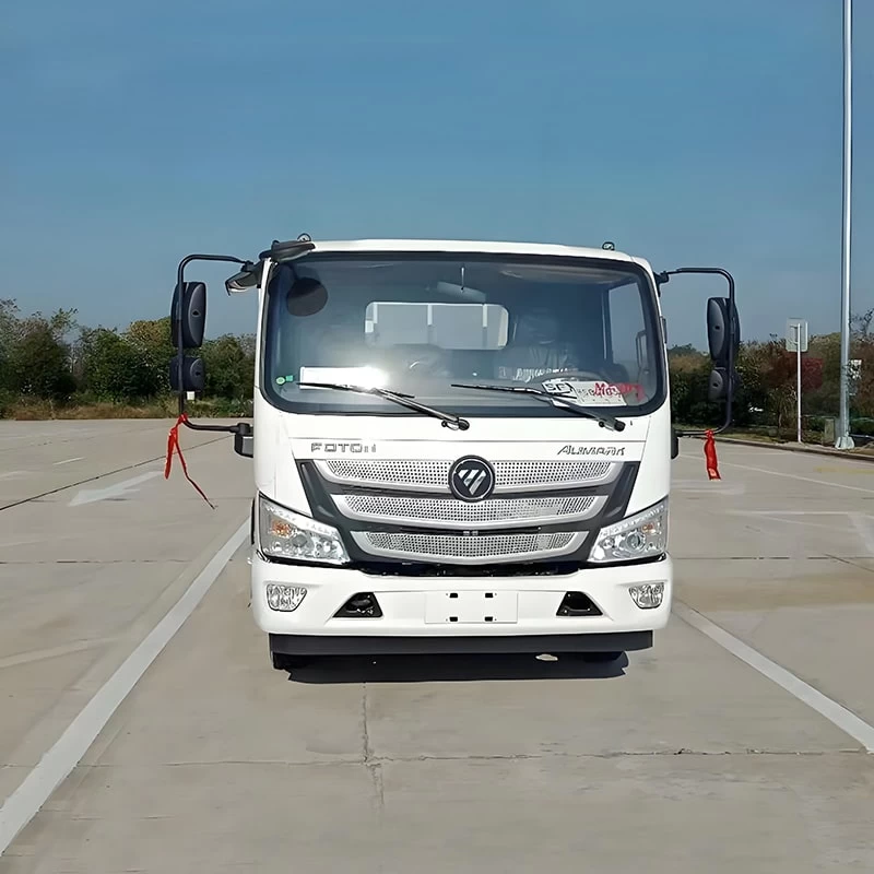 Foton 6m3 Swing Arm Container Rear Loader Garbage Truck Front View
