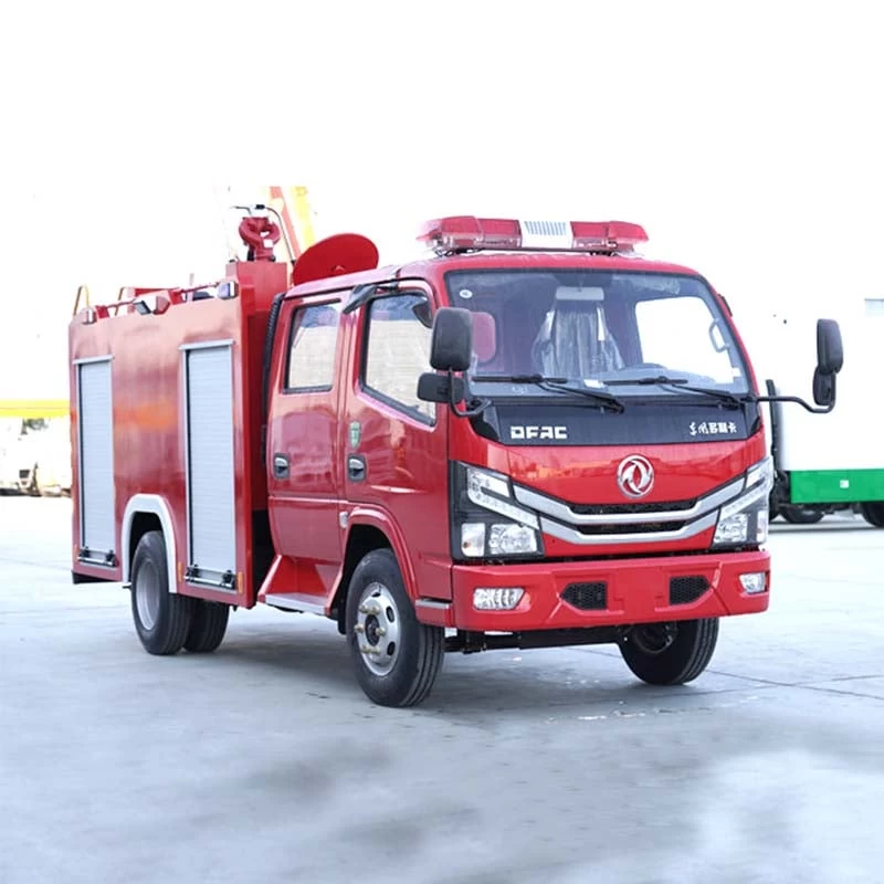 DongFeng 4x2 2000 Liters Fire Fighting Truck Oblique Front View