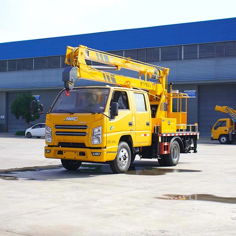 JMC 13m bucket truck aerial work platform truck Oblique Front View