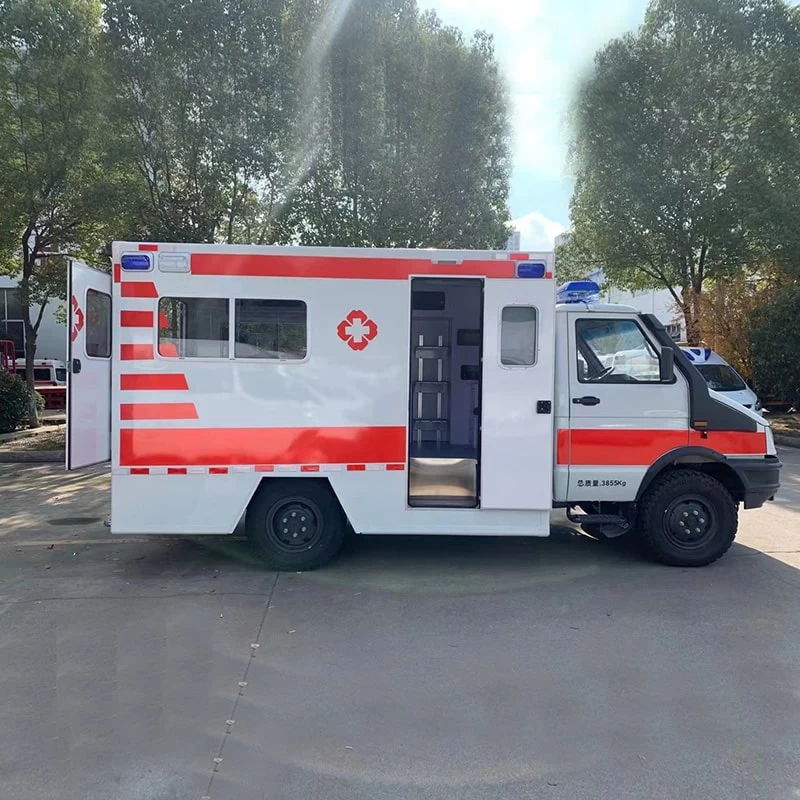 Iveco cross-country monitoring ambulance vehicle Front Side View