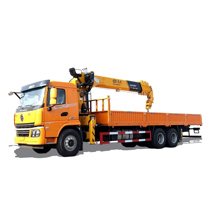 SHACMAN 8*4 straight telescopic boom truck mount crane Thumbnail