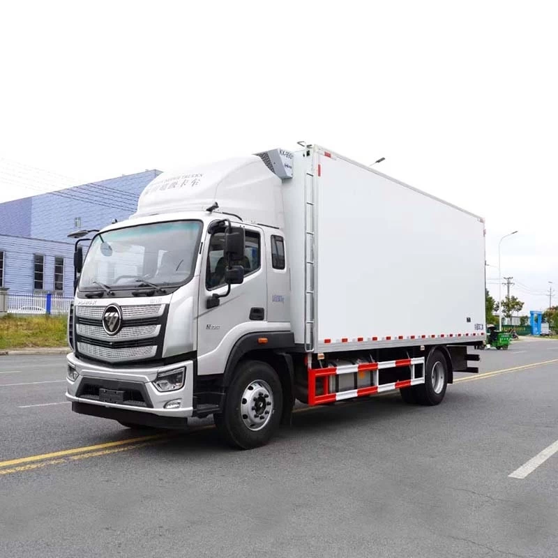 Foton 4x2 Refrigerator Cooling Van Refrigerated Truck Oblique Front View