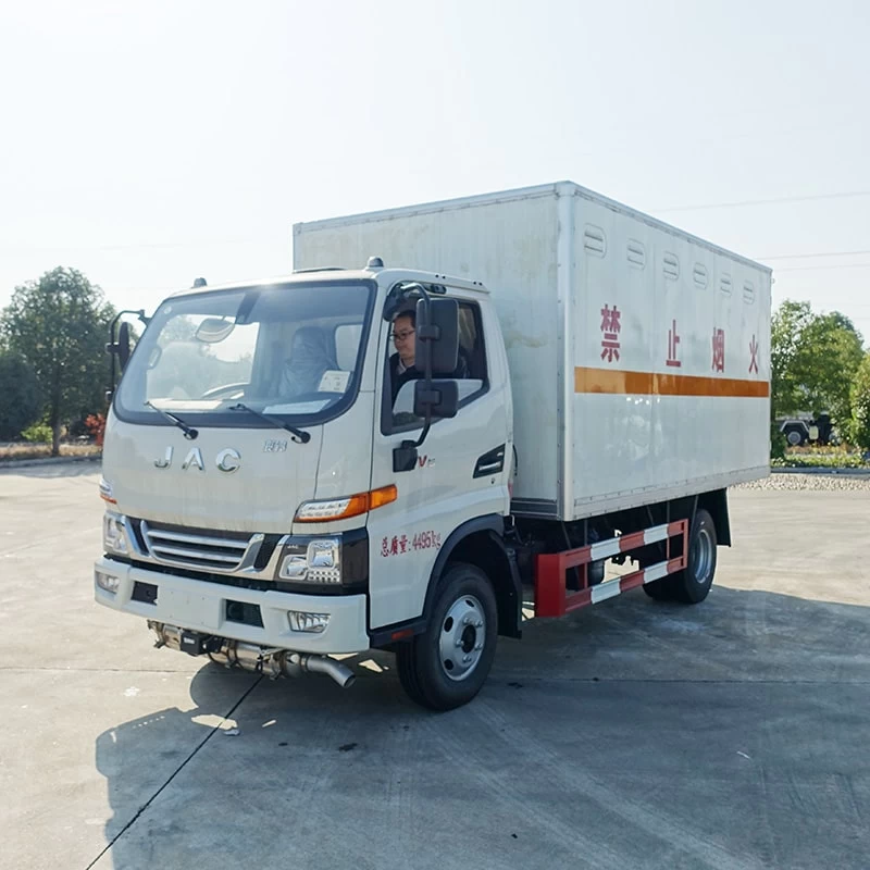 JAC 4*2 dangerous goods explosive carrying vehicle for sale Oblique Front View
