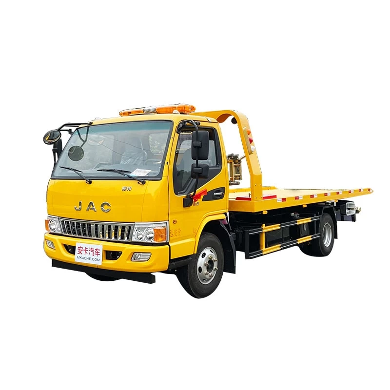 Jac diesel 5 ton 6 ton flatbed wrecker tow truck Thumbnail