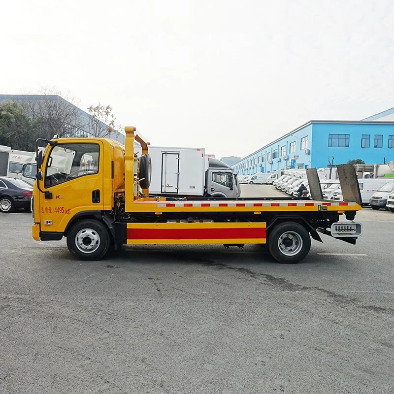 JAC 4*2 light duty 3 ton wrecker body tow trucks wreckers Front Side View
