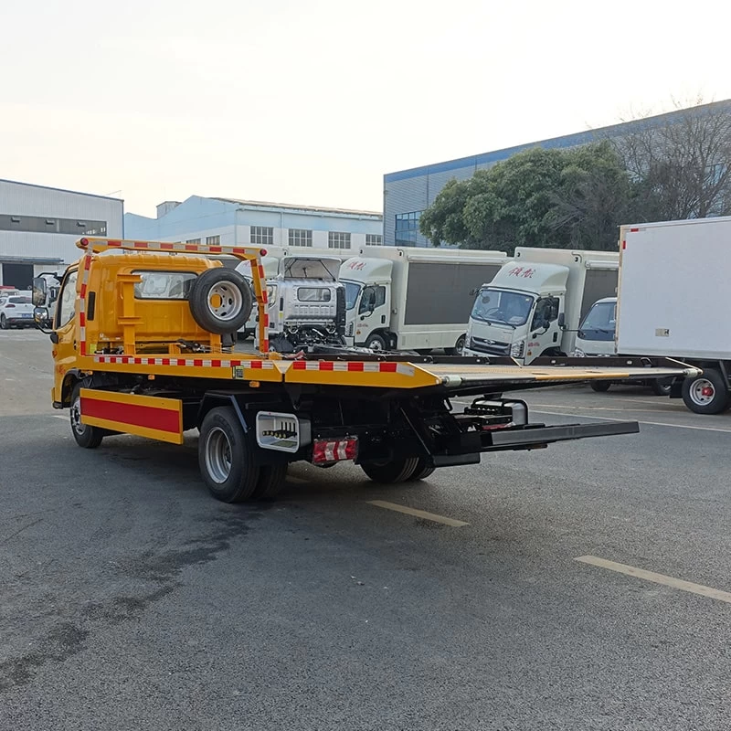 Euro 2 3 4 5 JAC 5 ton 4*2 wrecker tow truck recovery truck Oblique Back Plot
