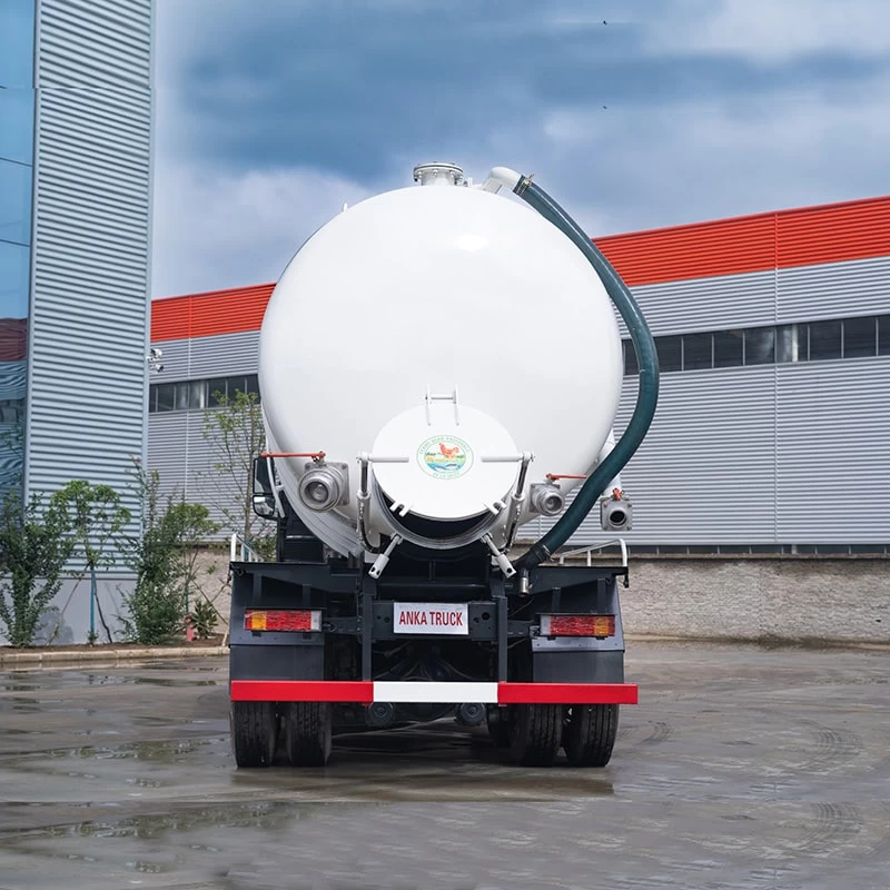 Sinotruk 24 Tons High-Pressure Cleaning Suction Truck Sewer Back Image
