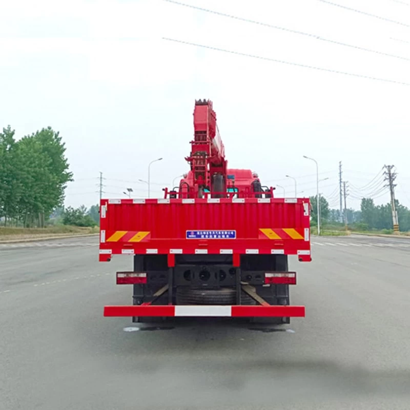 JAC 4*2 telescopic boom 7 ton truck mounted crane for sale Back Image
