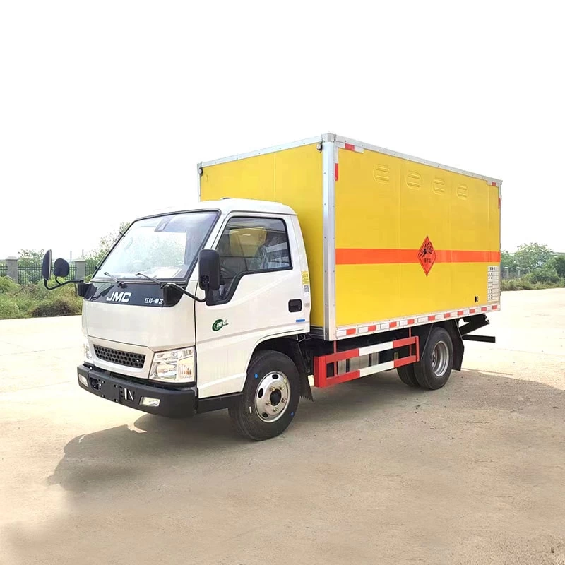 JMC 4*2 dangerous goods explosive transporting truck Oblique Front View