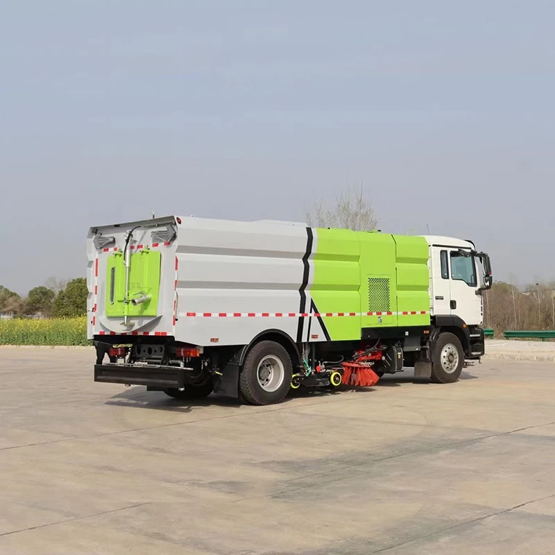 SINOTRUK high quality 4*2 new or used sweeper-washer truck Oblique Back Plot
