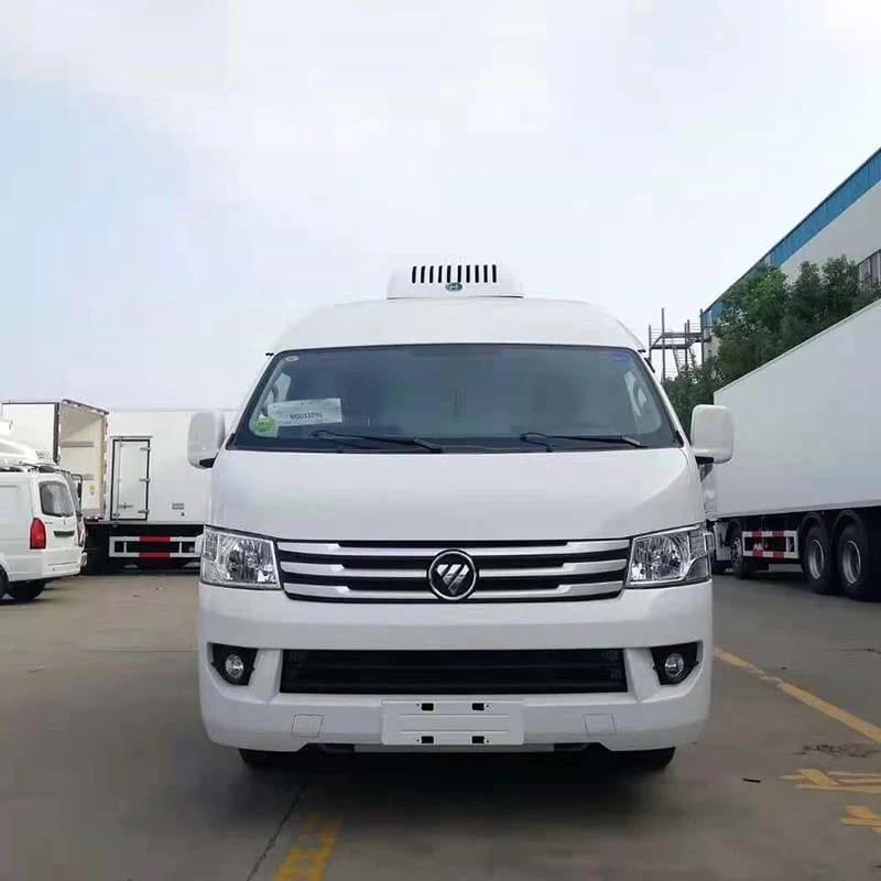 Foton mini refrigerated refrigerator freezer truck Front View