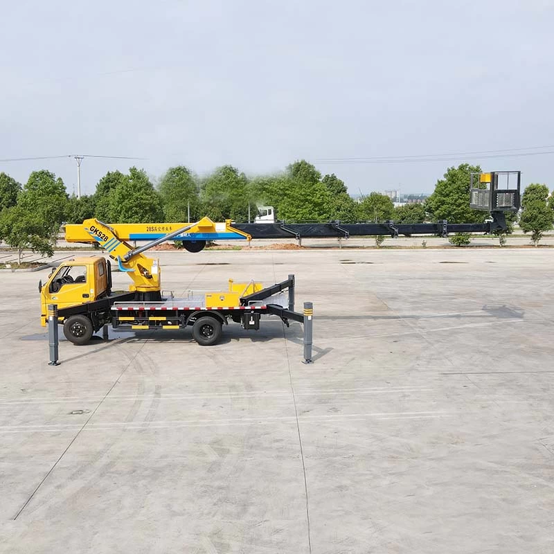 JMC 22meters truck mounted aerial lift work platform Front Side View