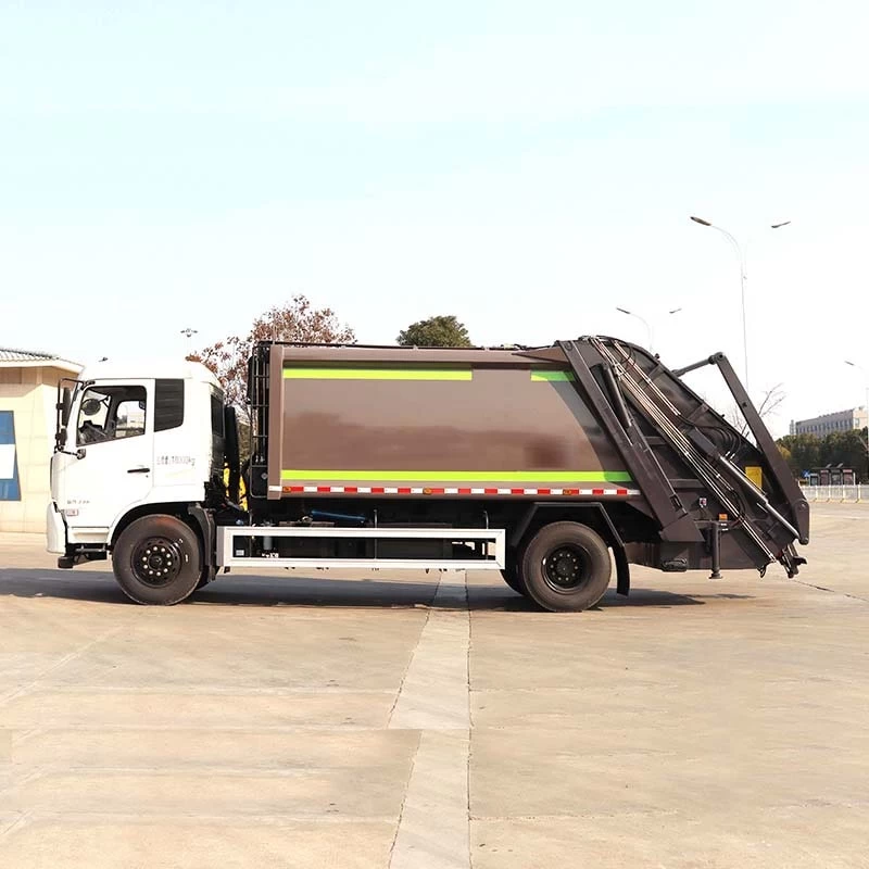 DongFeng 14m3 4x2 Garbage Compactor Truck Front Side View