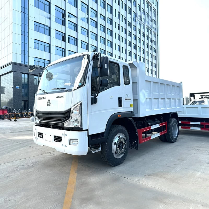 Cheap price 4*2 new or used howo dump truck for sale Oblique Front View 
