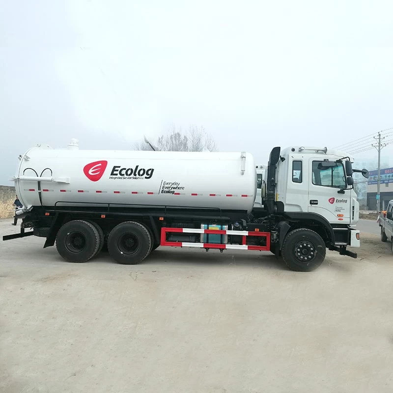 JAC 6x4 22CBM Vacuum Pump Suction Tnaker Truck for Sale Front Side View
