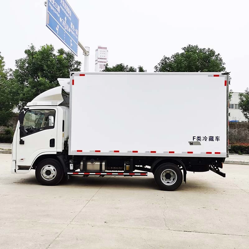 Shacman 3ton Van Box Truck Refrigerator Truck Front Side View
