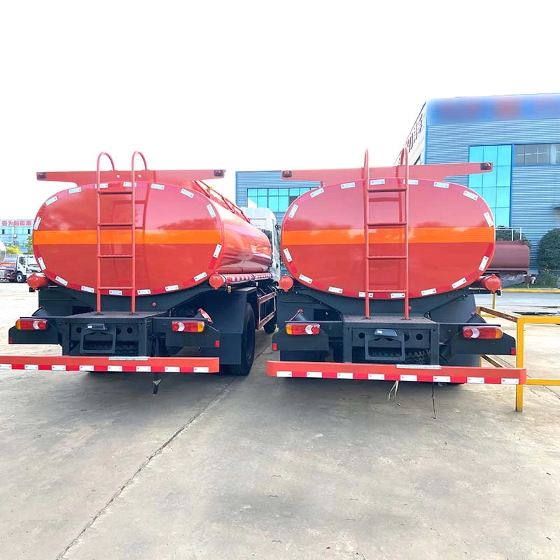 DongFeng 12000L Diesel Oil Transporter Fuel Tanker Truck Back Image