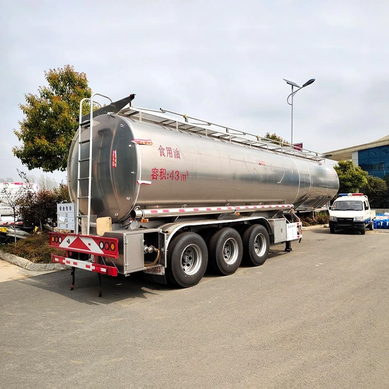 Heavy Duty 3 Axles 43000L Oil Fuel Tanker Trailer For Sale
Oblique Back Plot