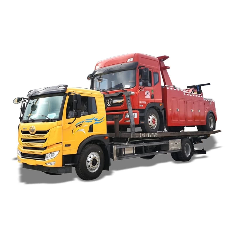 Faw 10ton flatbed road wrecker tow truck Thumbnail