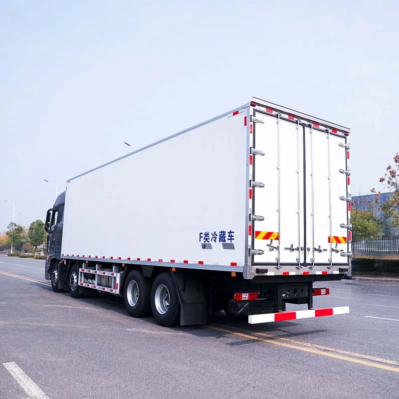 Foton 8X4 25ton food truck refrigerator freezer Oblique Back Plot
