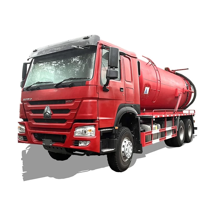 HOWO 22 cubic drainage jetting vacuum sewage suction truck Thumbnail
