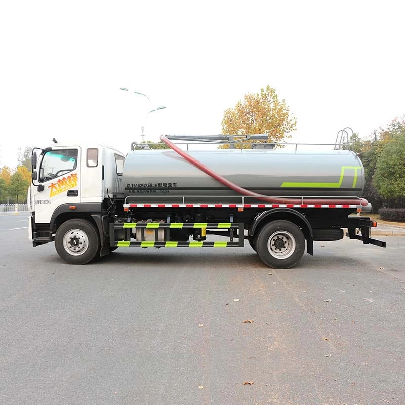 FOTON 15000L toilet septic tank sewage suction truck Front Side View