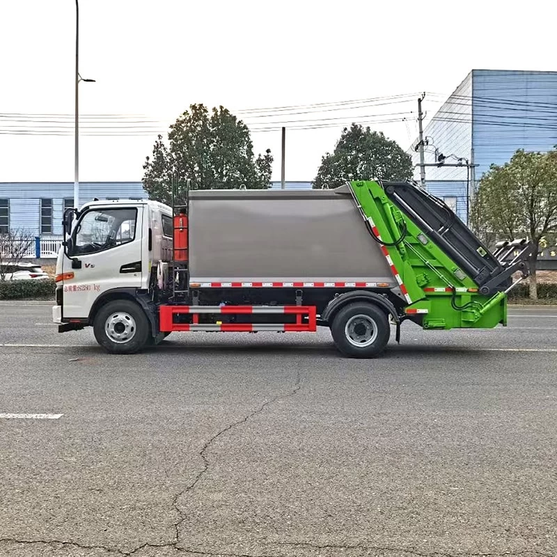 JAC 8 CBM 4 x2 Small Rubbish Conpressing Truck for Sale Front Side View