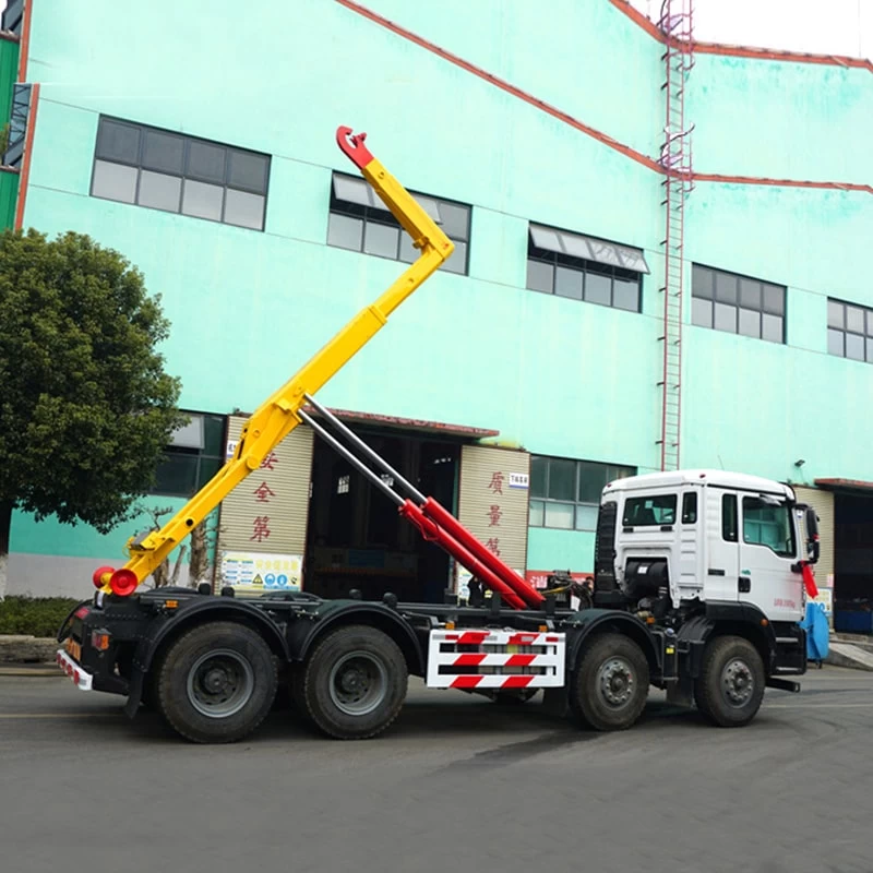 Sinotruck 31Ton Hook Lift Container Garbage Truck for Sale
Front Side View