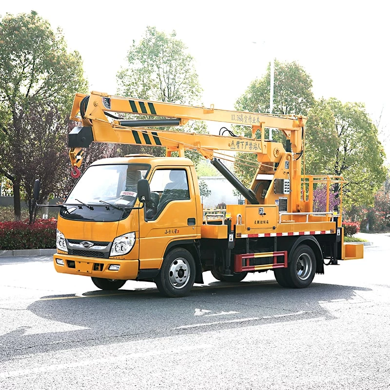 Foton 13m High-altitude truck mounted aerial work platform Oblique Front View