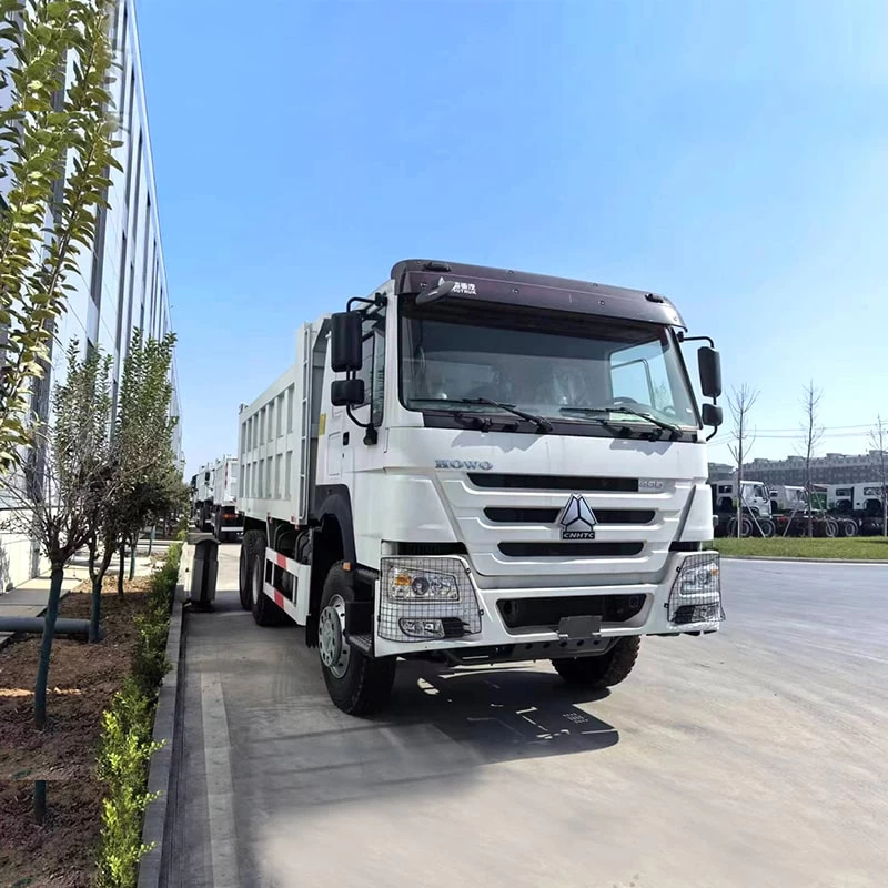 Brand new 6*4 10 wheel factory outlet used howo dump truck Oblique Front View
