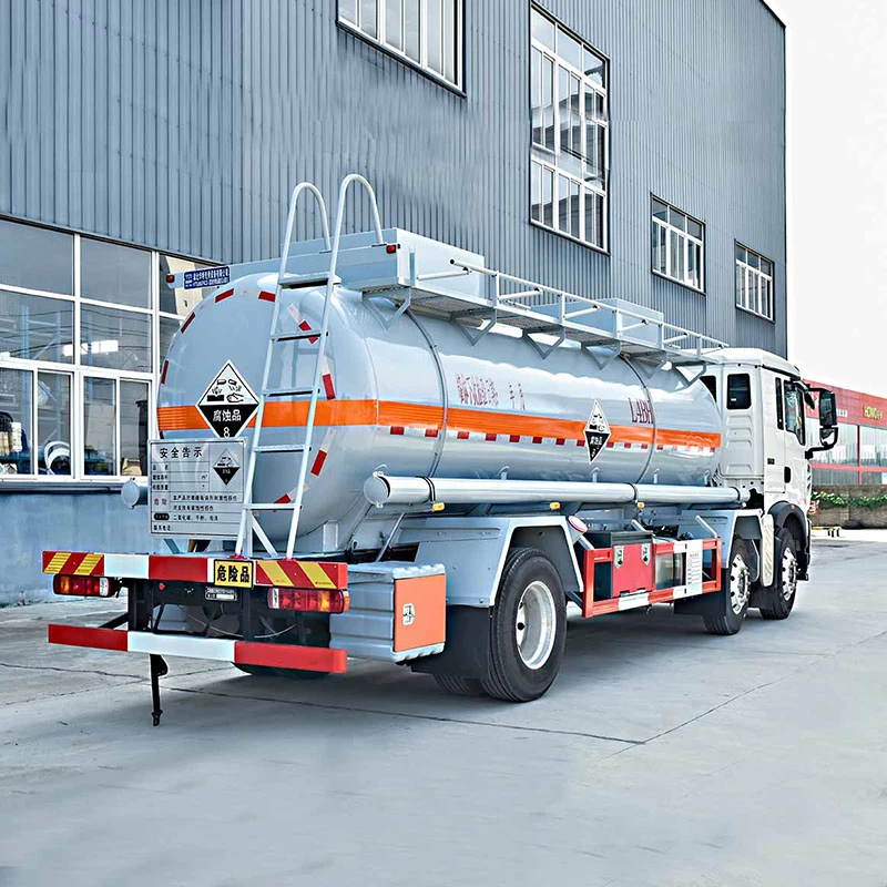 SINOTRUK 6*2 Chemical Tanker (Stainless Steel) for sale Oblique Back Plot