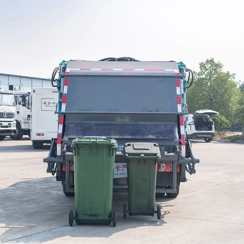 JAC 5cbm euro 2 3 4 5 compressed garbage truck Back Image