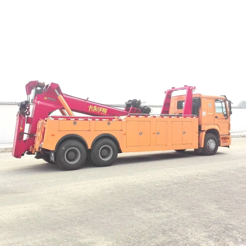 SINOTRUK 20 ton tow truck with crane wrecker truck Oblique Back Plot
