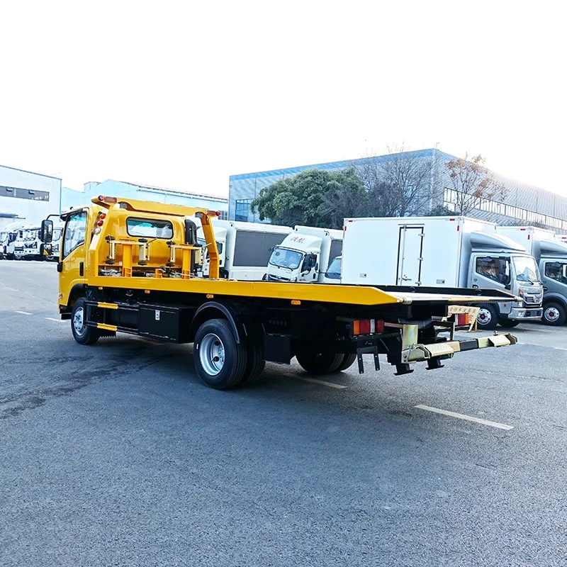 ISUZU 4*2 5 ton japanese wrecker truck tow trucks wreckers Oblique Back Plot
